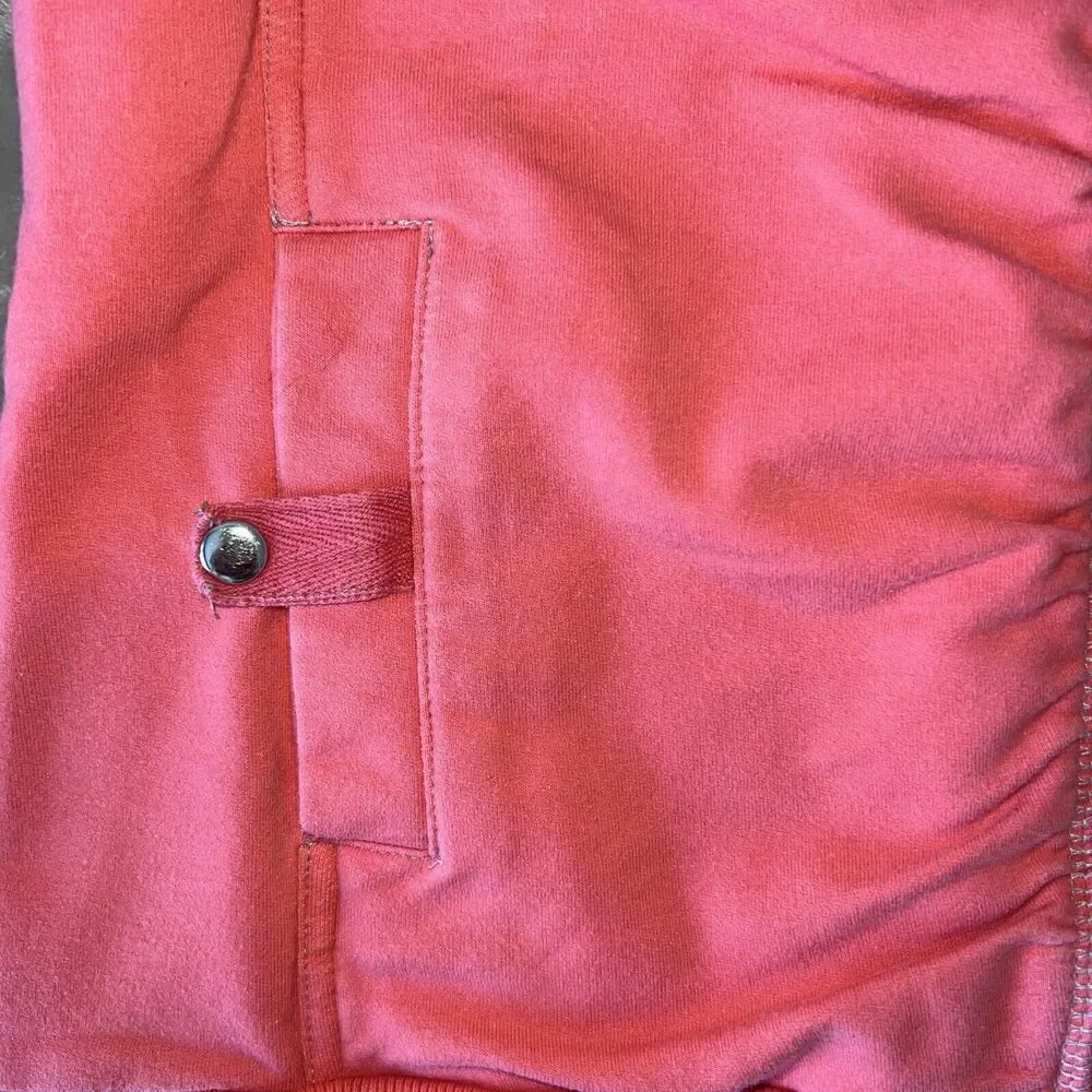 Pulp Vintage Women’s Medium Full Zip Jacket Pink Sweater Button-Pockets Coat - Picture 4 of 9